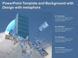 Powerpoint template and background with design with metaphors