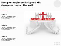 Powerpoint template and background with development concept of leadership
