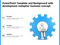 Powerpoint template and background with development metaphor business concept