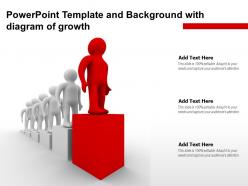 Powerpoint template and background with diagram of growth ppt powerpoint