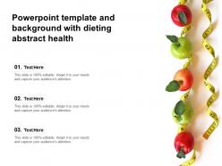 Powerpoint template and background with dieting abstract health