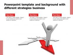Powerpoint template and background with different strategies business