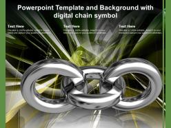 Powerpoint template and background with digital chain symbol