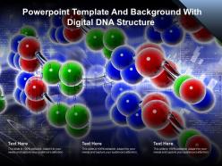 Powerpoint template and background with digital dna structure