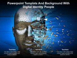 Powerpoint template and background with digital identity people