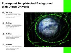 Powerpoint Template And Background With Digital Universe