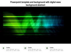 Powerpoint template and background with digital www background abstract