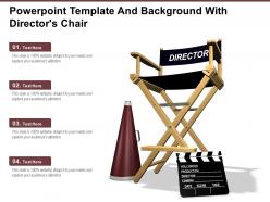 Powerpoint template and background with directors chair