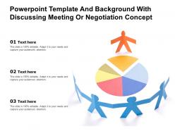 Powerpoint template and background with discussing meeting or negotiation concept