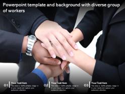 Powerpoint Template And Background With Diverse Group Of Workers