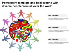 Powerpoint Template And Background With Diverse People From All Over The World