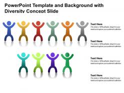 Powerpoint template and background with diversity concept slide