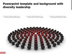 Powerpoint Template And Background With Diversity Leadership