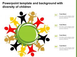 Powerpoint Template And Background With Diversity Of Children