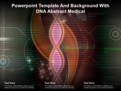 Powerpoint template and background with dna abstract medical