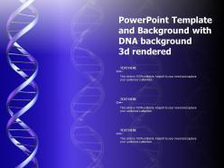 Powerpoint template and background with dna background