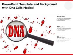 Powerpoint template and background with dna cells medical