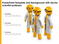 Powerpoint template and background with doctor scientist professor