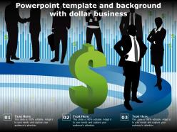 Powerpoint template and background with dollar business