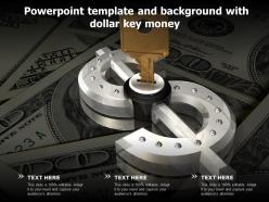 Powerpoint template and background with dollar key money
