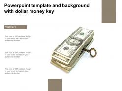 Powerpoint Template And Background With Dollar Money Key