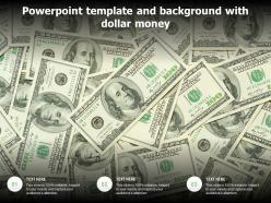 Powerpoint template and background with dollar money