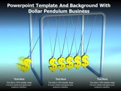 Powerpoint Template And Background With Dollar Pendulum Business