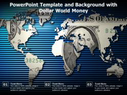 Powerpoint template and background with dollar world money