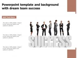 Powerpoint template and background with dream team success