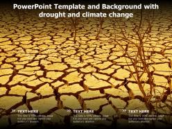 Powerpoint Template And Background With Drought And Climate Change