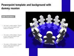 Powerpoint template and background with dummy reunion