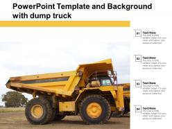 Powerpoint template and background with dump truck