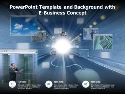 Powerpoint template and background with e business concept