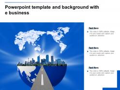 Powerpoint Template And Background With E Business