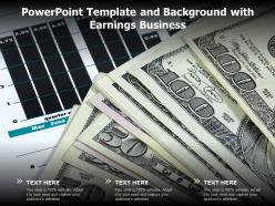 Powerpoint Template And Background With Earnings Business