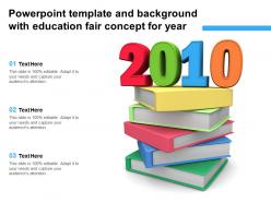Powerpoint Template And Background With Education Fair Concept For Year
