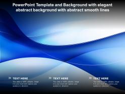 Powerpoint template and background with elegant abstract background with abstract smooth lines