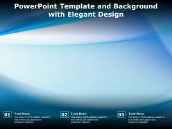 Powerpoint template and background with elegant design