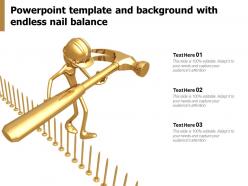 Powerpoint template and background with endless nail balance