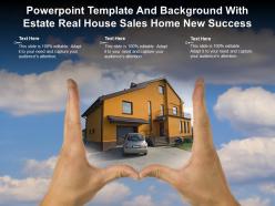 Powerpoint Template And Background With Estate Real House Sales Home New Success