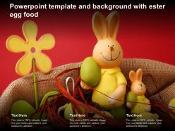 Powerpoint template and background with ester egg food