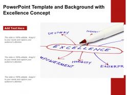 Powerpoint template and background with excellence concept