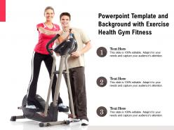 Powerpoint Template And Background With Exercise Health Gym Fitness