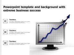 Powerpoint template and background with extreme business success