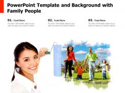 Powerpoint template and background with family people