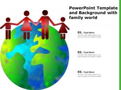 Powerpoint template and background with family world
