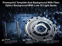 Powerpoint template and background with fiber optics background with lots of light spots