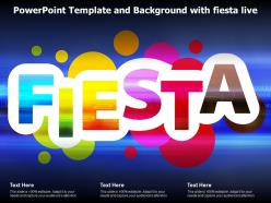 Powerpoint template and background with fiesta live