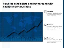 Powerpoint template and background with finance report business