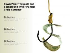 Powerpoint Template And Background With Financial Crisis Currency